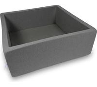 Piscine à balles 110x110x40cm gris - Sans balles / Sans balles