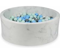 Piscine à balles 110x40 Marbre - Avec 500 balles / Menthe claire, Bleu bébé, Gris, Nacré