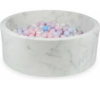 Piscine à balles 110x40 marbre - Avec 500 balles / rose bébé, rose bébé perle, bleu bébé perle, bleu bébé perle