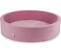 Piscine à balles 130x30cm rose tendre velouté - Sans balles / Sans balles
