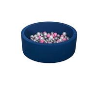 Piscine à balles + 150 balles perle rose argent