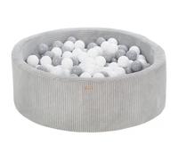 Piscine à balles 300 balles 90 cm gris