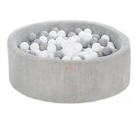 Piscine à balles 300 balles 90 cm gris