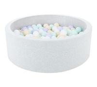 Piscine à balles + 300 balles blanc violet cappuccino Menthe Beige G