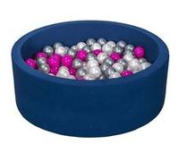 Piscine à balles + 300 balles perle rose argent Rose G
