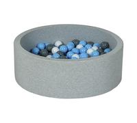 Piscine À Balles Aire De Jeu + 150 Balles Blanc, Bleu Clair, Gris