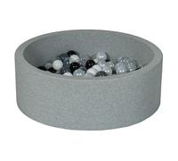 Piscine à balles Aire de jeu + 150 balles noir, blanc, perle, transparent, gris
