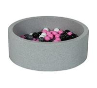 Piscine À Balles Aire De Jeu + 150 Balles Noir,Blanc,Rose Clair,Gris