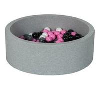 Piscine à balles Aire de jeu + 150 balles noir,blanc,rose clair,gris Noir G