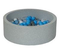 Piscine à balles Aire de jeu + 150 balles perle, transparent, gris, bleu clair Bleu G