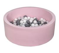 Piscine À Balles Aire De Jeu + 150 Balles Rose Blanc, Perle, Gris