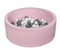 Piscine À Balles Aire De Jeu + 150 Balles Rose Blanc, Perle, Gris