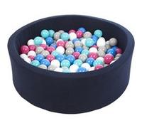 Piscine À Balles Aire De Jeu + 200 Balles Bleu Marine Blanc,Bleu,Rose,Gris,Turquoise