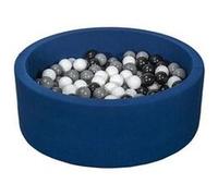 Piscine À Balles Aire De Jeu + 200 Balles Bleu Marine Noir,Blanc,Gris