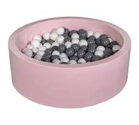Piscine À Balles Aire De Jeu + 200 Balles Rose Blanc,Gris