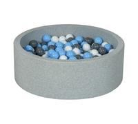 Piscine À Balles Aire De Jeu + 300 Balles Blanc, Bleu Clair, Gris