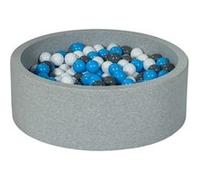 Piscine à balles Aire de jeu + 300 balles blanc, gris, bleu clair Blanc G