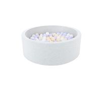 Velinda Piscine à balles pour Enfant, Aire de Jeu + 300 balles (Couleurs des balles: Blanc, Violet, Cappuccino)