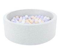 Velinda Piscine à balles pour Enfant, Aire de Jeu + 300 balles (Couleurs des balles: Blanc, Violet, Cappuccino)