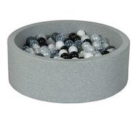 Piscine À Balles Aire De Jeu + 300 Balles Noir, Blanc, Perle, Transparent, Gris
