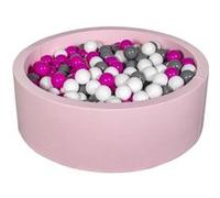 Piscine À Balles Aire De Jeu + 450 Balles Rose Blanc,Rose,Gris