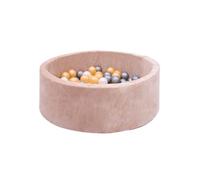 Piscine à balles Boaz 200 balles velours beige