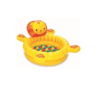 Piscine à balles gonflable BESTWAY Ball Pit Lion 111x98x61 cm - 50 balles inclues - Vinyl ultra résistant G