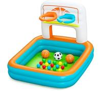 Piscine à balles Gonflable - BESTWAY - Kick 'N Swish - 120 cm x 107 cm x 84 cm - 18 balles - Multicolore