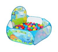 Piscine à Balles Gymnase Pliable avec Panier de Basketball