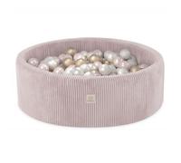 Piscine à balles MISIOO 90x30 cm Velours côtelé 200 balles