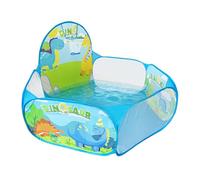 Piscine à balles pliable pour - Encourage le jeu actif - Esthétique hexagonale bleue - Dimensions : 60 x 40 x 120 cm + panier de basketball intégré - Tissu polyester épais - Pour salle