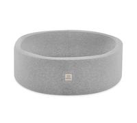Piscine à Balles pour Bébé Enfants Chambre des Enfants MISIOO Ronde Coton Gris Sans Balles 90x30 cm