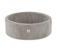 Piscine à Balles pour Bébé Enfants Chambre des Enfants MISIOO Ronde Velours Côtelé Beige Sans Balles 90x30 cm