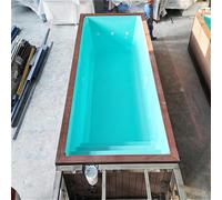 Piscine à conteneurs préfabriquée moderne pour arrière-cour - Piscine creusée élégante avec design peu encombrant, prête à l'emploi, idéale pour les maisons et les centres de villégiature