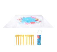 Piscine À Flaque De Plage pour Tout-Petits - Piscine de Plage Pliable pour | Couverture Anti Sable 2-en-1 pour Camping, Jardin, Extérieur, Pique-Nique, Famille, Vacances