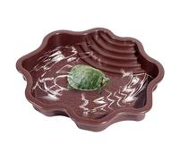 Piscine à reptiles avec rampe - Baignoire extra large et bol d'alimentation, Habitat pour animaux domestiques aquatiques | Bassin d'eau peu profond pour petites tortues, lézards