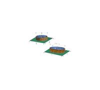 Piscine hors-sol Sicilia acier aspect bois ronde Ø300 x h120 cm - GRE - Filtre à sable - Marron