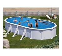 Piscine acier blanc Atlantis ovale 8,15 x 4,90 x 1,32 m - Gré G