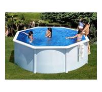 Piscine acier blanc Bora Bora ronde 3,20 x 1,22 m - Gré Couleur Unique G