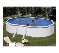Piscine acier blanc Fidji ovale 5,27 x 3,27 x 1,22 m - Gré Blanc G