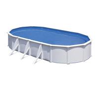 Piscine acier blanc Fidji ovale 7,44 x 3,99 x 1,22 m - Gré Blanc