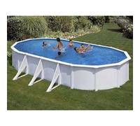 Piscine acier blanc Fidji ovale 7,44 x 3,99 x 1,22 m - Gré G
