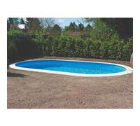 Piscine acier enterrée ovale en kit 5.25mx3.2mx1.5m Edg WM241
