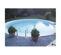 Piscine enterrée en acier - Diamètre 5m x Hauteur 1,50m - Couleur bleu - Kit complet de construction