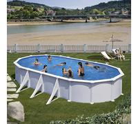 Piscine Gre acier ovale Atlantis 634 x 399 x H 132 cm (Filtre à sable)