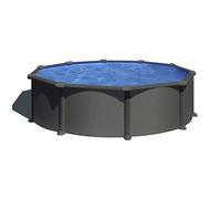 Piscine acier gris anthracite Louko ronde 4,80 x 1,22 m - Gré