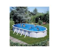 Piscine acier blanc Atlantis ovale 10,20 x 5,75 x 1,32 m - Gré