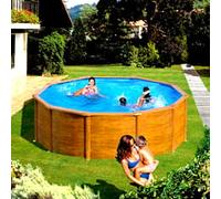Piscine acier ronde hors-sol GRE 460x1.32 MAURITIUS KITPR458WO