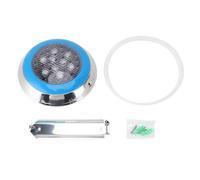 Piscine Applique Murale Étanche LED Piscine Sous-Marine 24V Basse Tension Éclairage Sûr Pour Hôtel Fontaine Paysage Abs Blanc 8.5in (9W)