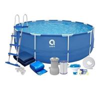Piscine autoportante - Ensemble complet - 450 x 122 cm - Couleur bleue - Idéale pour le jardin